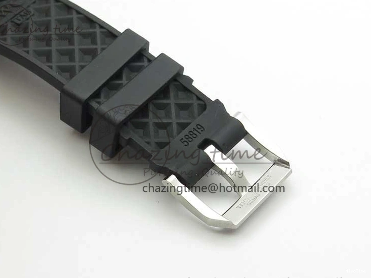 MIROTIME 0216 Aquatimer Chrono IW376702 SS BLS 1:1 Best Edition Black Dial on Black Rubber Strap A WellDesigned 7105